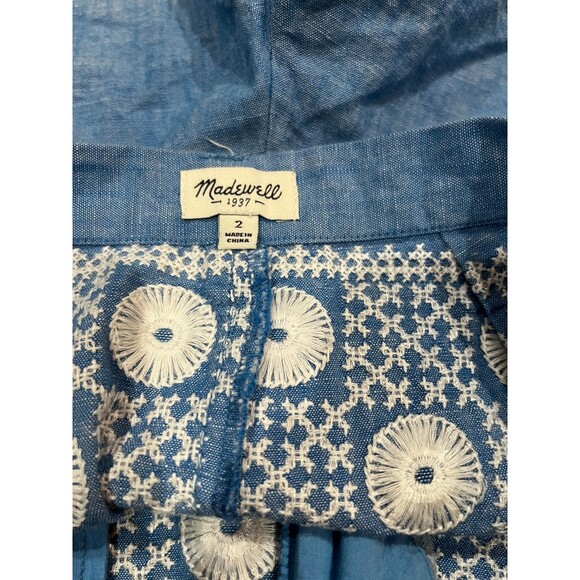 MADEWELL EMBROIDERED SHORTS, SIZE 2 - Picture 5 of 7